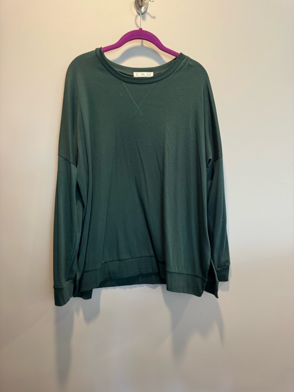 Forest Green Oversized Crewneck Sweatshirt